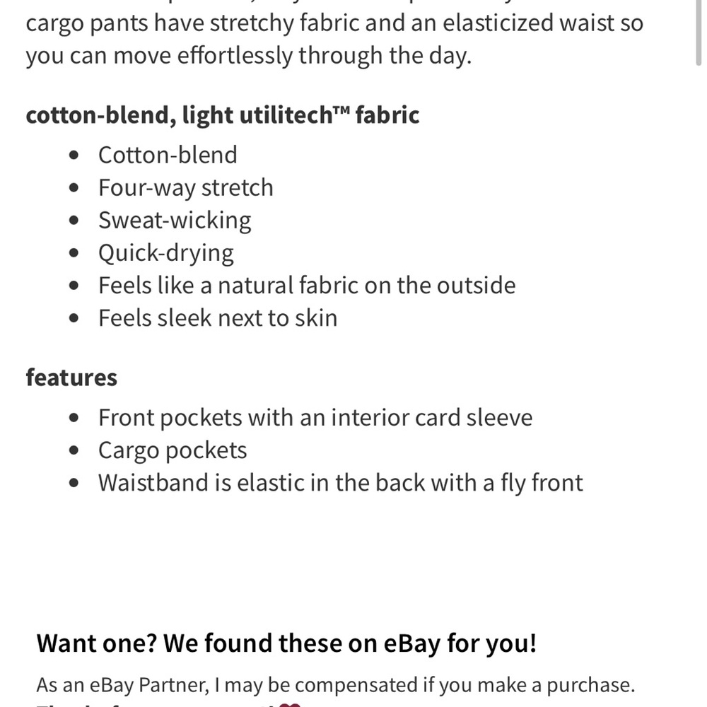 Lululemon Light Utilitech Cargo Pocket Pant - Picture 12 of 12